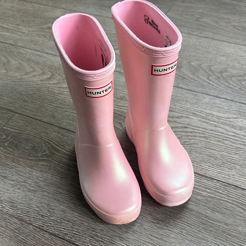 Hunter Kids Light Pink Rain Boots